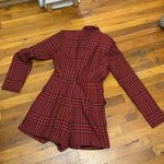 ZARA red Houndstooth romper Photo 6