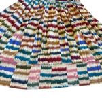 Maeve Anthropologie Sennebec Rainbow Colorful A-Line Dress Stretch Size Medium Photo 4