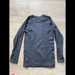 Second Skin Gray Long Sleeve Athletic Top Women’s Size Large Photo 4