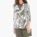 Chico's Chico’s Travelers Abstract Lines Button Jacket Photo 7