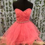 Mori Lee Pink Formal Fit & Flare Dress Photo 1
