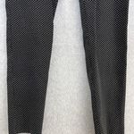 Primark Women's Micro Dotted Pants Black Size 8 Side Zip Straight Slim Photo 13