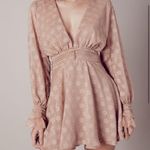 For Love & Lemons  Modern Love Dress Rose Gold Large Photo 3