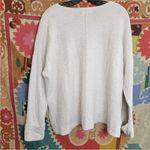 Akini  Cream White Drop Shoulder Sweater Center Seam Soft XL Photo 1
