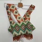 Autumn Adeigbo Beaded Soraya Bra Crop Top Womens Size 0 New Green Photo 2