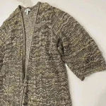 Dress Barn LongLine Knit Open Front Cardigan Tan/Brown 3/4 Sleeve Womens Plus 3X Brown Photo 2