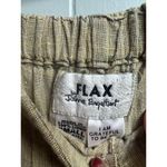 Flax by Jeanne Engelhart Linen Pants Small Toffee Brown Long Tapered Lagenlook Photo 3