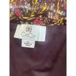 CeCe  blue floral long sleeve shift dress size XL with peplum hem Photo 3