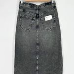 AG Adriano Goldschmied NEW Adriano Goldschmied Haruko Vintage A-Line Skirt in Washed Black Women's 25 Photo 3