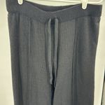 Nanette Lepore  Black Wide Leg metallic sweater Pants pull on XL casual office Photo 4