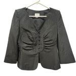 Armani Collezioni Antinea Blazer Vintage Size 10 Black Italy Embroidered Lined Photo 0