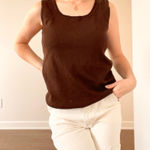 Vintage Chocolate Brown Tank Top Size M Photo 0
