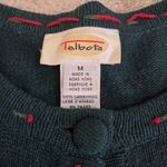 Talbots 100% Lambswool Vintage Christmas Santa Holiday Cardigan Sweater Size M Photo 2