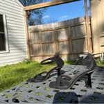 Franco Sarto RANIA Womens High Heels Sandals Glitter Pumps size 6 winter wedding Photo 2