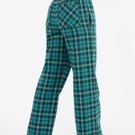 Aritzia Tna Tartan Plaid Wide Leg Pants Mid Rise Size Small Green Photo 7