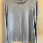 J'Envie Light Blue Viscose Spandex Ribbed Cuff Buttons Shirt Blouse Top Medium‎ Photo 0