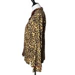 Ralph Lauren  Animal Print‎ Pajama Top Embroidered Crest Logo Leopard Size L Photo 4