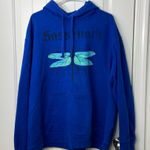 Port & Company‎ women’s bright blue dragonfly Sassenach pullover hood sweatshirt Size XXL Photo 0