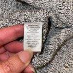 Loft Womens Crew Neck Open Knit Long Sleeve High Low Sweater Gray Size XS Photo 4