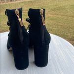 Michael Shannon  Elegant Black suede Strappy Heels size 12 Photo 2