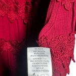 Indigo Soul Burgundy Lace Trim Tiered Ruffle Dress 2X Red Size undefined Photo 1
