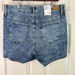 True Craft  Denim Shorts High-Rise‎ Distressed Blue Wash Plus Size 18W Photo 7