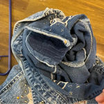 Cowgirl Western Acid Wash Vintage Shirt Embroidered Embellished Studs Floral L Blue Size L Photo 12