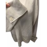 Helmut Lang  V-Neck Relaxed Knit Sweater in Ivory Photo 3