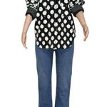 Anthropologie MAEVE x Sequined Shirt Jacket, Black/White, Small Photo 5