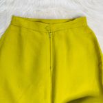 United Colors Of Benetton Benetton Vintage Lime Green Linen Pencil Skirt Photo 4