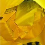 Yellow/Blue Satin Two Piece African Dress Set SIZE S Photo 4