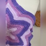 House of Sunny Stefani Crochet Start Vest Open Back Purple, Size 8 Purple Photo 2