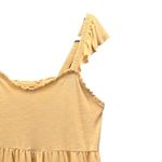 Torrid  Womens Baby Doll Top Size 2X Pastel Yellow Ruffle Summer Knit Cottagecore Photo 3