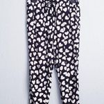 Kate Spade  Black and White Dancing Hearts Ria Pants Photo 1