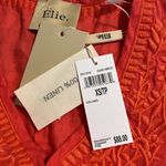 Elie Tahari Elite Tahari size XS island hibiscus tank top v-neck 100% linen embroidered new Photo 11