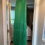 These Three Boutique Green Maxi Fringe Dress Photo 4
