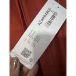 Azazie Paprika A line Pleated Chiffon Long Dress Farren Bridesmaid Formal Orange Size 6 Photo 4