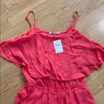 Coral Culotte One Piece Ruffle Jumper Medium NEW Pink Photo 4