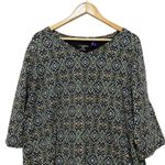 Catherines Tunic Top 2XWP Abstract Dot Multicolor Print Casual Comfort Artsy Photo 2