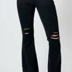 Judy Blue flare Jeans distressed flare size 14W trendy casual punk gothic Photo 0