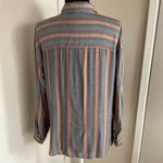 American Eagle 31.  Women's Striped Button Up Shirt Size Medium Photo 4