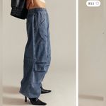 We The Free NWT Free People  Atlas Parachute Jeans Explorer striped blue - Medium Photo 2