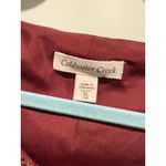 Coldwater Creek  Red Paisley Top XL Sleeveless Women’s Blouse X-Large Shirt Work Photo 3