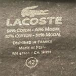Lacoste - Women's Classic Black V-Neck Blouse Size 42 Photo 5