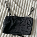 Nasty Gal NWT Black Satin Top Photo 0