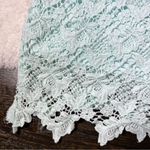 ZARA Light Blue Lace Bodycon Dress Photo 4