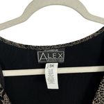 Alex Evenings  Brown Black Slinky Blouse Cocktail Party Elegant Womens Plus 3x Photo 3