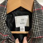 Ivy + Main Black Red and White Plaid Blazer Jacket Sz S Photo 2
