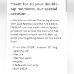 Madewell NWT Petite Black Satin Tie Front Strapless Jumpsuit Sz 8P Photo 4