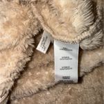 Calvin Klein Velour Fleece Jacket Men’s Medium Tan Textured Full Zip Photo 2